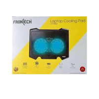 Frontech CP-0003 Dual Fan With LED Light Cooling Pad  (Black)